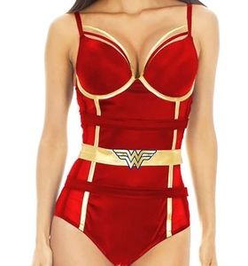 DC Undergirl Wonder Woman Red Bodysuit
